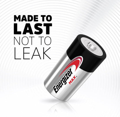 MAX C Batteries, Premium Alkaline C Cell Batteries (8 Battery Count)